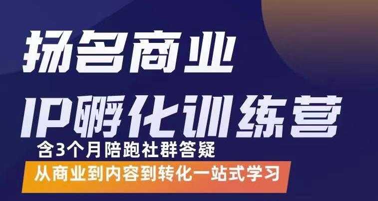 图片[1]_杨名商业IP孵化训练营，从商业到内容到转化一站式学 价值5980元_中创网